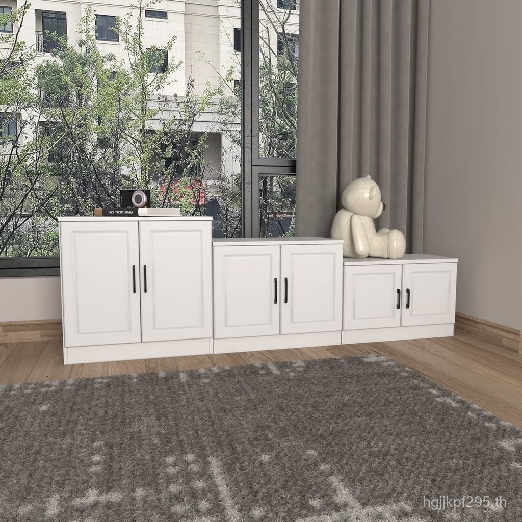 ตู้ต่ําต่ําตู้ชั้นระเบียง 9C ฟรี Multi-Function Combination ชั้นหน้าต่างตู้เก็บ Locker สามารถนั่งตู้