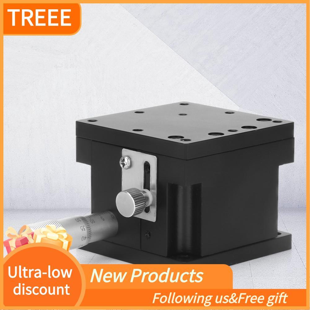 Treee Jectse คู่มือ Z Linear Stage Micrometer Fine Tuning แบริ่งสไลด์ Precision Trimming Cross Rolle