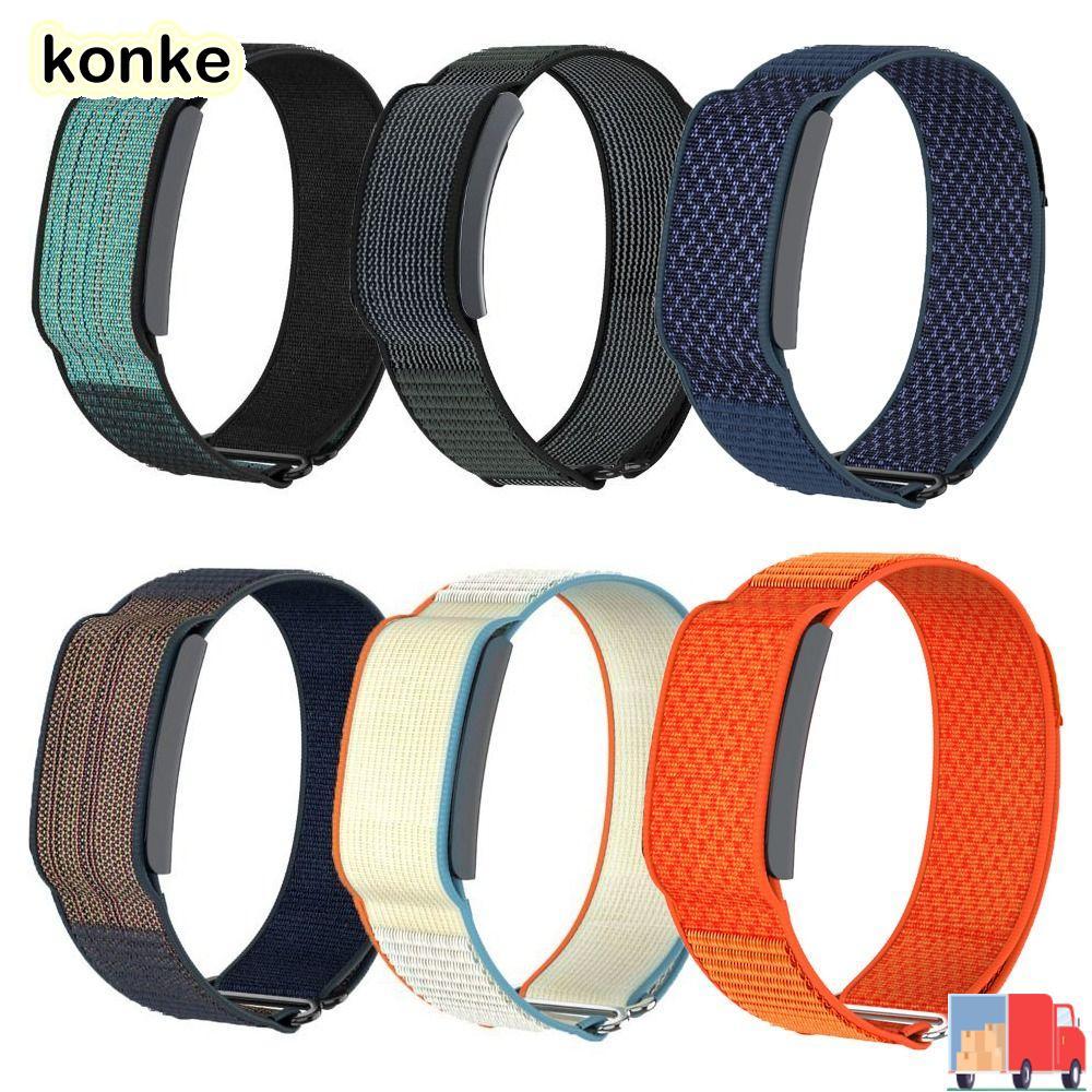 KONKE Sport Band, สายรัดติดตามฟิตเนสไนลอนแบบปรับได้, สายรัดข้อมือทดแทนออกแบบแบบห่วง 22 มม. สําหรับ Amazfit Helio Strap