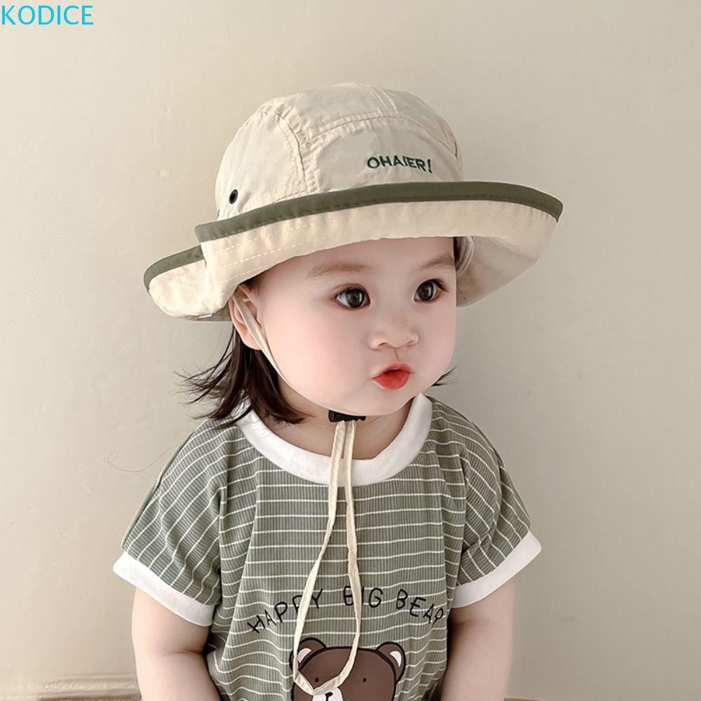 KODICE หมวกบักเก็ตเด็ก แห้งไว ป้องกันยูวี สไตล์เกาหลี เหมาะสำหรับฤดูร้อนและ outdoor activities