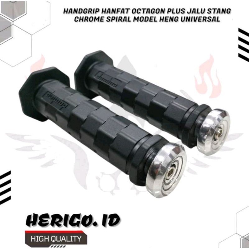 SAVING PACKAGE DYTONA ด้ามจับรุ่น plus ด้ามจับแฮนด์ FLAT รุ่น Heng SPIRAL มอเตอร์ไซค์สากล แพ็คเกจครบ
