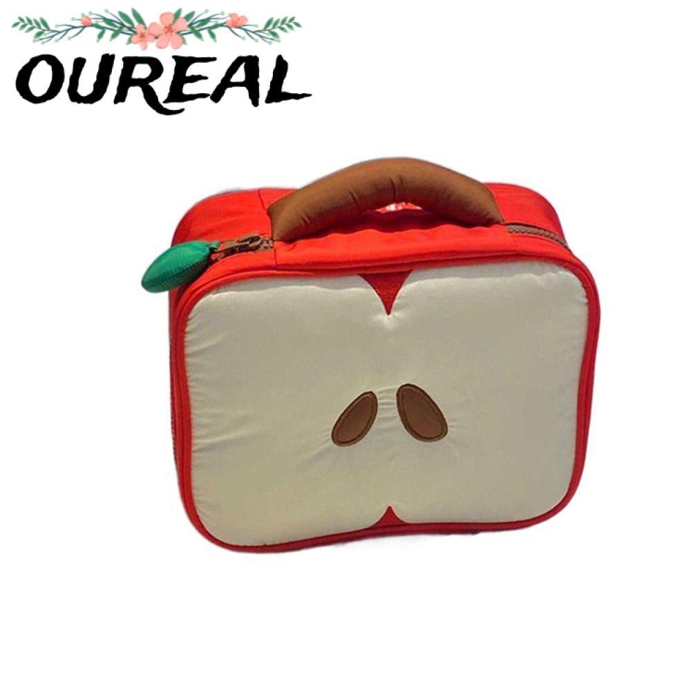 OUREAL Travel Toiletry Bag, Pattern Light-weight Makeup Bag, Cute Large with Compartments Portable S