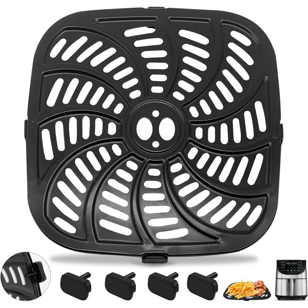 Air Fryerกระทะย่างสําหรับGourmia GAF856 GAF826, Nonstick 9.8 * 9.8 สแควร์Air Fryerอะไหล่อุปกรณ์เสริม