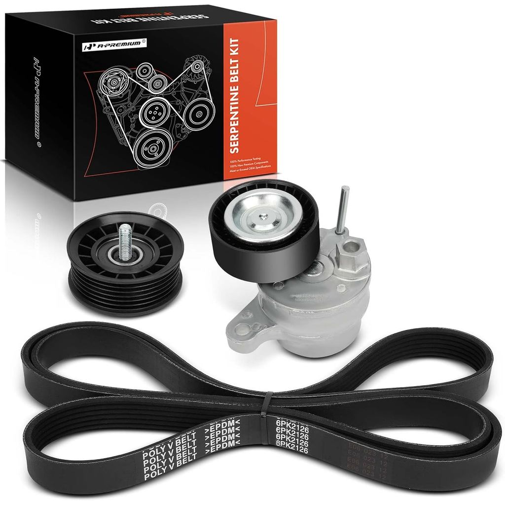 ชุดขับสายพานเครื่องยนต์ A-Premium เข้ากันได้กับ Mercedes-Benz C400 2015, C43 AMG, C450 AMG, E400, E4