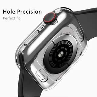 กระจกนิรภัย PC / TPU กรณีอุปกรณ์ปกป้องหน้าจอ for iWatch Apple Watch Ultra/SE 3 2 Series 11 10 9 8 7 6 5 49 45 46 42 44มม
