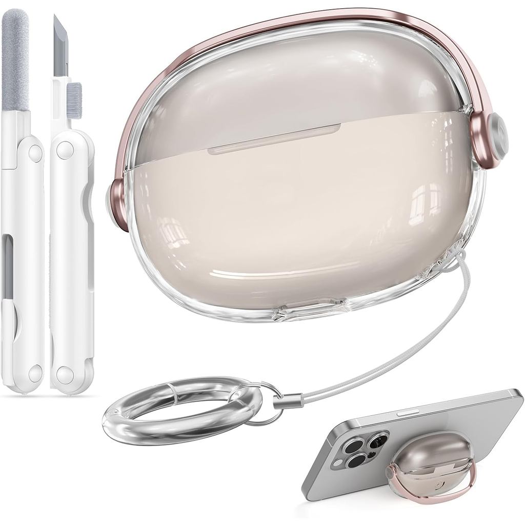 สําหรับ SHOKZ OpenDots ONE กรณี,ความปลอดภัยล็อคสําหรับ SHOKZ OpenDats Ones พร้อมชุดทําความสะอาด, ผู้ชายสําหรับผู้หญิงพร้อมพวงกุญแจ