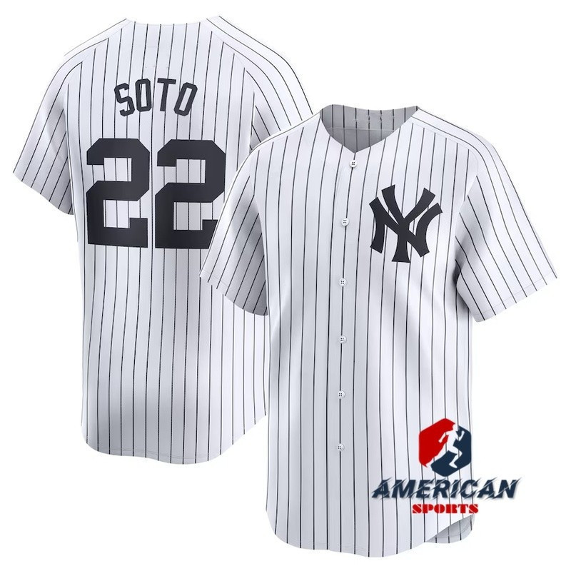 KK New York Yankees Juan Soto White Home MLB Baseball Shirt