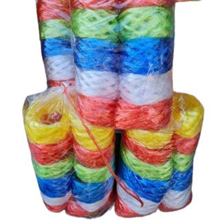 (แพ็ค36ม้วน) เชือกฟางฟูบางคละสี 3แพ็ค 36ม้วน น้ำหนักรวม 780ก…