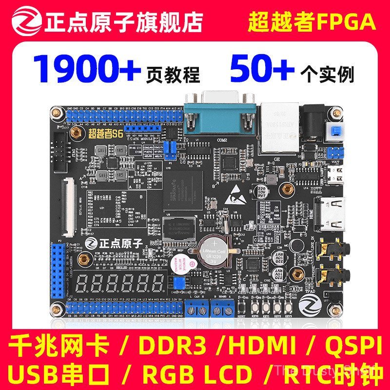 Punctuity Atomic Beyond Spartan-6 FPGA บอร์ดพัฒนา XC6SLX16 Xilinx Gigabit LX16