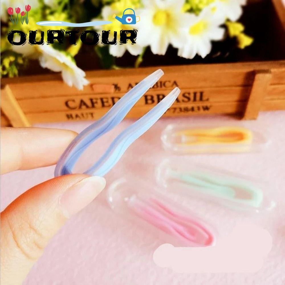 URTOUR 1PC คอนแทคเลนส์, ถนอมสายตาสวมใส่เครื่องมือคอนแทคเลนส์ Inserter, แบบพกพาสีทึบชิ้นคลิปชุดผู้หญิ