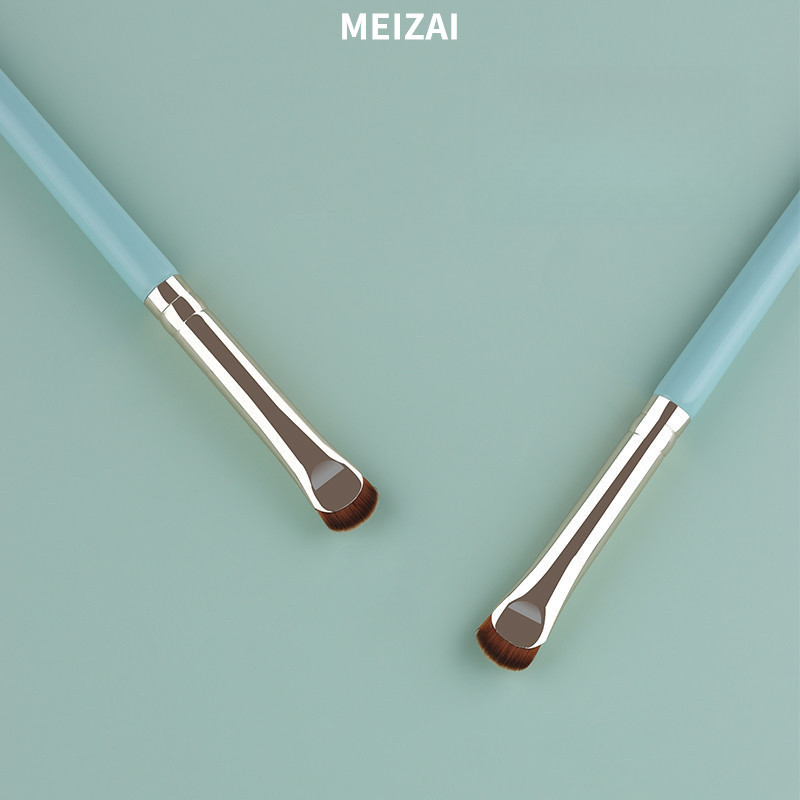 MEIZAI แปรงแต่งหน้า แปรงอายไลเนอร์ หัวเฉียงบางละเอียด แปรงคิ้ว