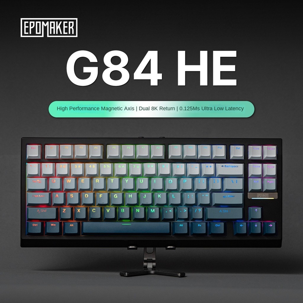 EPOMAKER G84 HE คีย์บอร์ดปรับแต่งสวิตช์แม่เหล็กแบบถอดเปลี่ยนได้ 3 โหมด