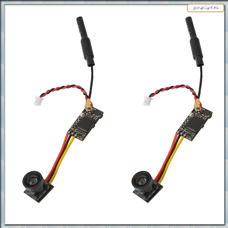 [ZBM] 2PCS LST-S4 กล้อง FPV 5.8G 25MW AIO เครื่องส่งสัญญาณ OSD 40CH 800TVL Micro RC กล้องสําหรับ Rac