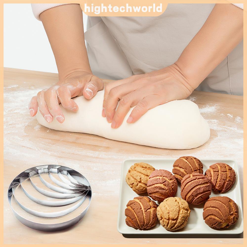 สแตนเลส Concha เครื่องตัด 5 ขนาดหมูเครื่องตัดคุกกี้เม็กซิกันขนมปังแม่พิมพ์สองด้านแม่พิมพ์สําหรับ Cor