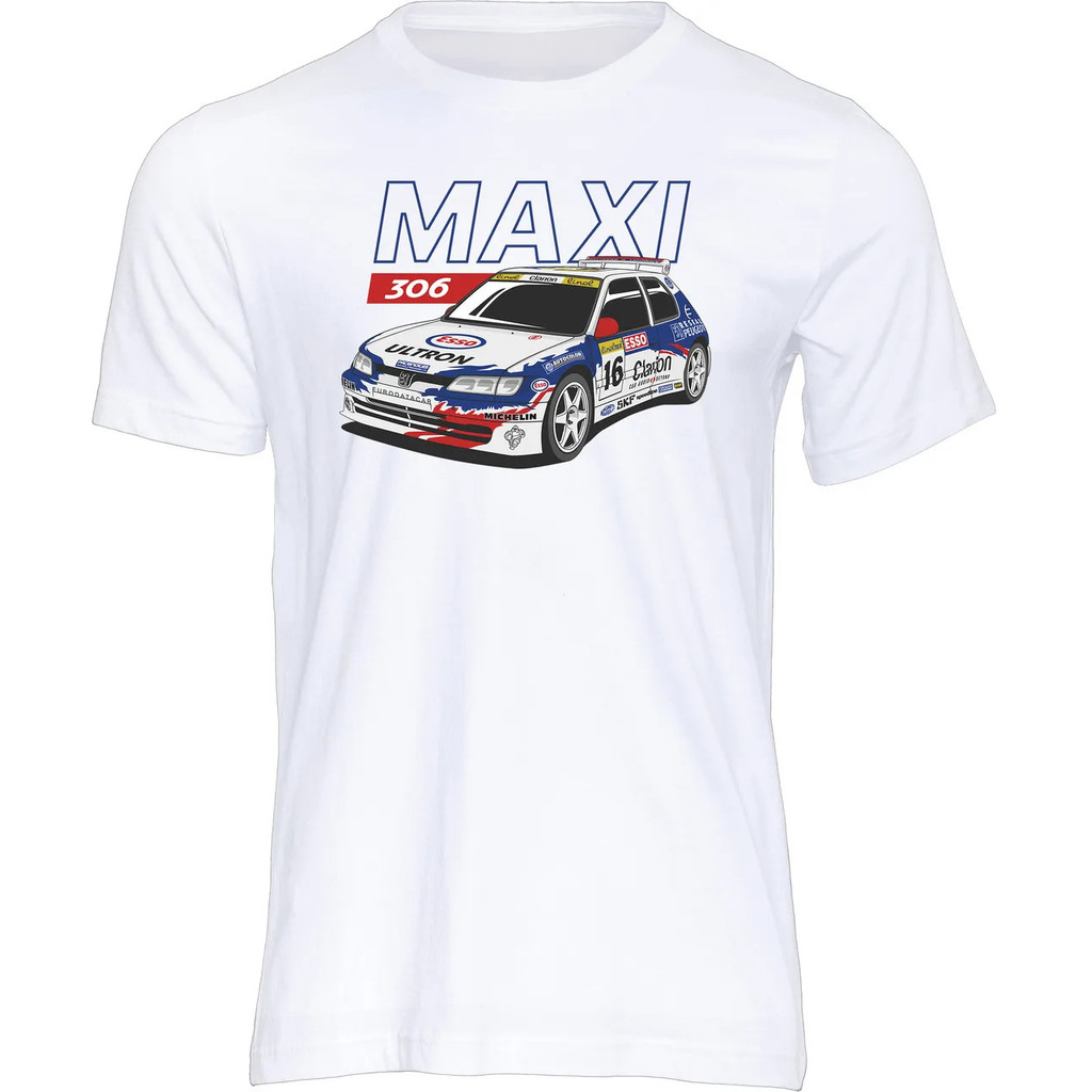 Peugeot 306 Maxi Group A Rally Legend เสื้อยืดผู้ชายผู้หญิงผ้าฝ้าย Tees แขนสั้น Y2k Tops Retro กีฬาเ