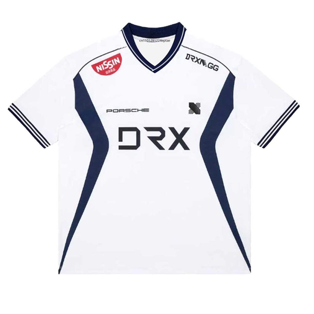 เสื้อยืดผู้ชาย DRX 2025 V แบบคอปก ดีไซน์สำหรับแฟนคลับ พรินต์ 3 มิติ วัสดุระบายอากาศดี เหมาะสำหรับหน้