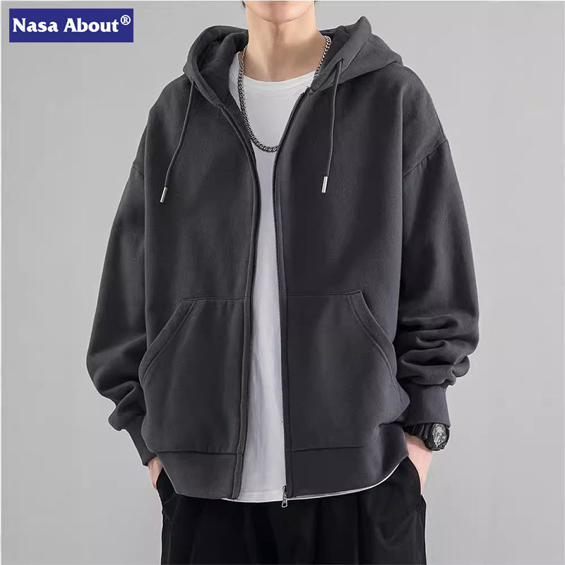 NASA Cardigan Sweatshirt Mens Jacket Boys Hooded Casual Top Spring jz1104