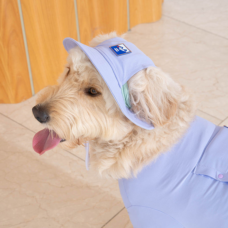 Puppy Gallery Cooling Bucket Pet Bucket Hat หมวกฤดูร้อนแบบปรับได้สําหรับสุนัขแมวป้องกันกลางแจ้ง