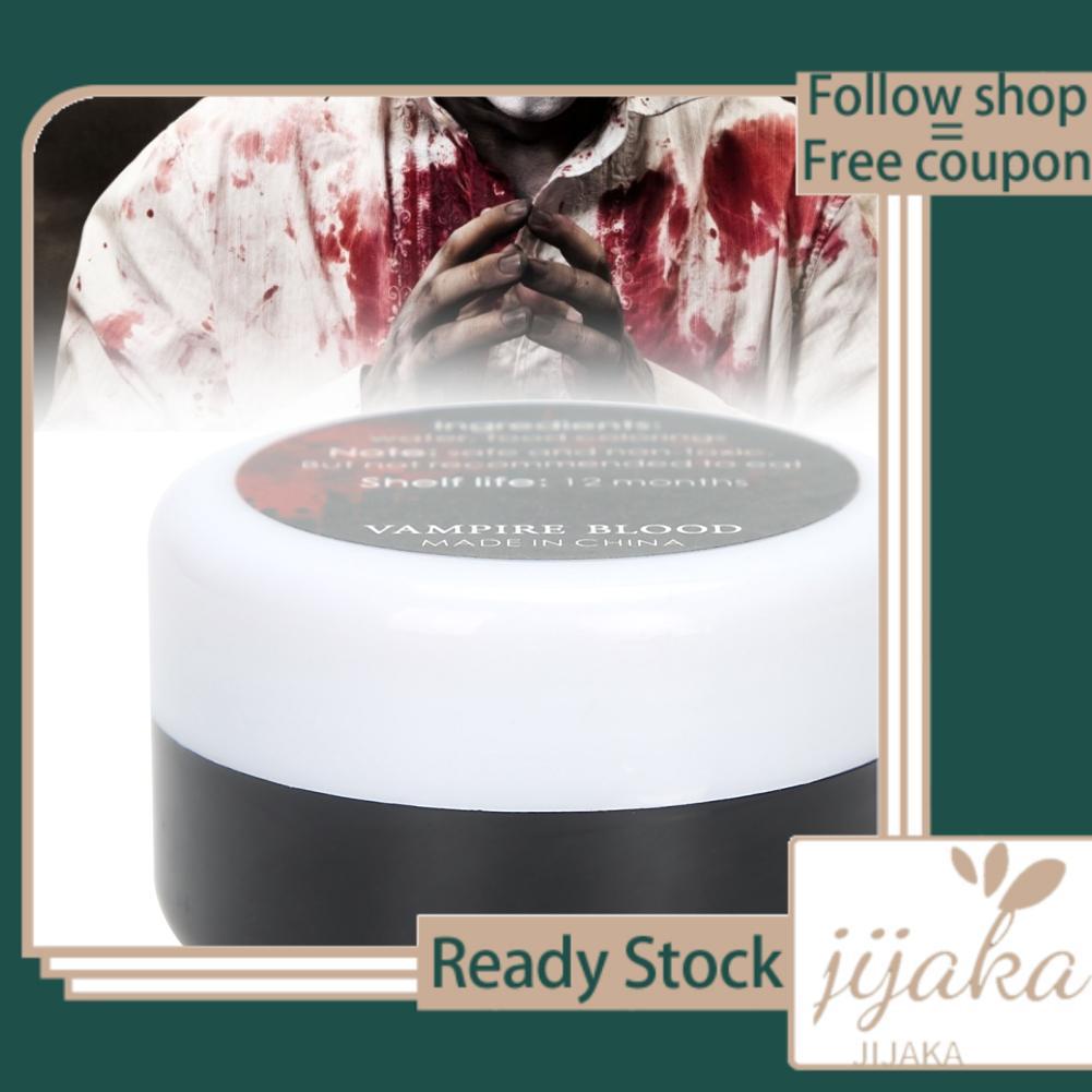 jijaka Fake Blood Halloween Makeup - สดใสสำหรับปาร์ตี้เครื่องแต่งกายที่น่ากลัวและคอสเพลย์