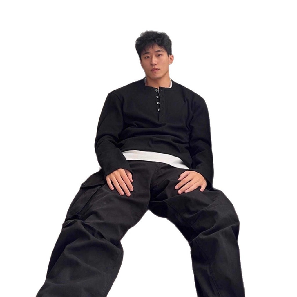 REEVE SOFT HENLEY-เสื้อ Henley