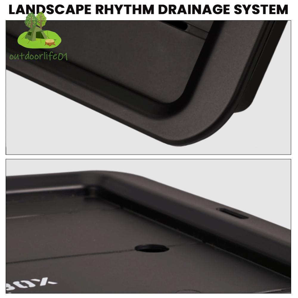 ถาดน้ำชาพกพา จัดเก็บสะดวก ขนาดใหญ่ สําหรับการตั้งแคมป์และการเดินทางกลางแจ้ง - รูปที่ 6