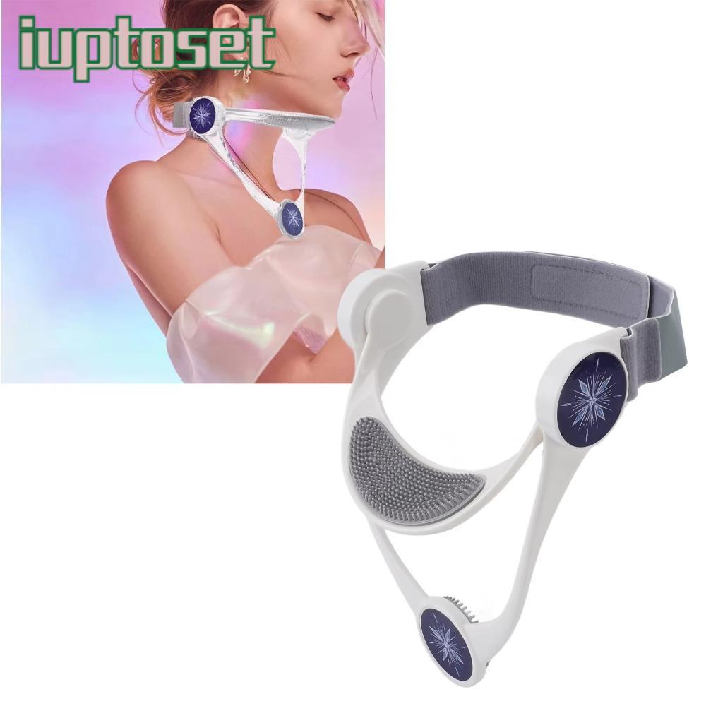 IUPTOSET Correctorท่าทาง, TPU กระดูกสันหลังส่วนคอบรรเทารั้งคอ,แบบพกพาพับปรับคอแก้ไขคออุปกรณ์ฉุดสํานั