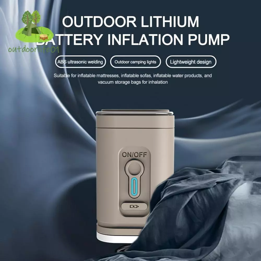 ✤โอเดล✤ไฟแคมป์ปิ้ง เครื่องปั๊มลมไฟฟ้า สูบลมไฟฟ้า 1200mAh 100LM สําหรับเรือ ว่ายน้ํา ตั้งแคมป์