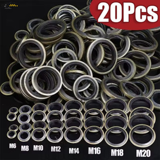 20ชิ้นเครื่องยนต์สุมปน้ํามันท่อระบายน้ําสายฟ้าซีลปะเก็น-อัลต…