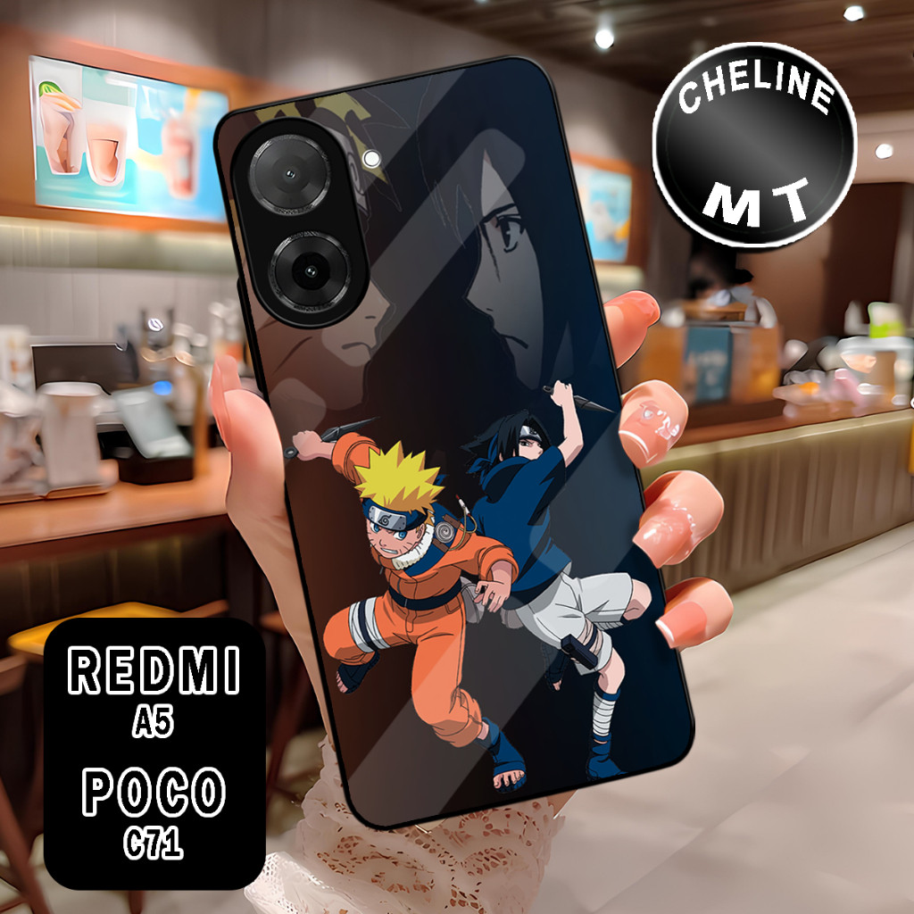 ( WX 2 ) Softcase เคลือบเงาสําหรับ Poco C71 4G l Redmi A5 4G l ล่าสุด l อะนิเมะ motif ปลอก l บทคัดย่