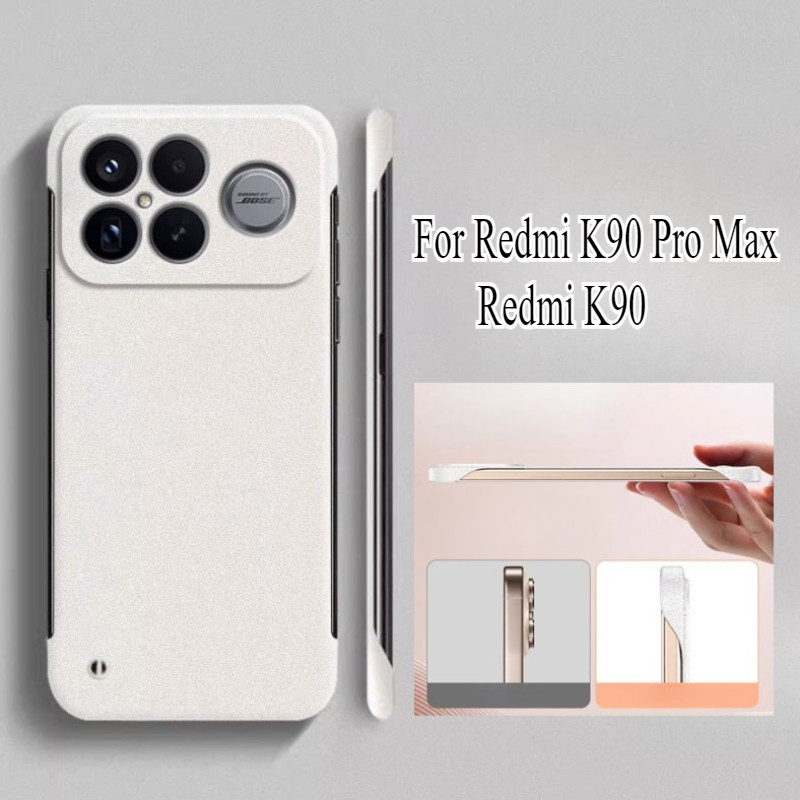 Frameless Ultra Thin Matte Sandstone สําหรับ Redmi K90 Pro Max Hard PC กันกระแทกโทรศัพท์ปกหลังสําหรั