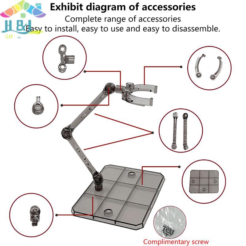 H&L Nov 1Set Action Figure Base เหมาะสําหรับขาตั้งจอแสดงผลสําหรับ HG 1/144 Cinema Game {th}