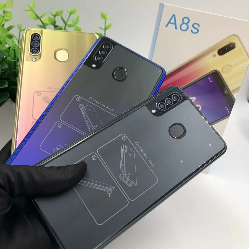 สไตล์ใหม่ A8S สมาร์ทโฟน 18 ซม.MTK6580 Quad Core NOTE9 XR 8P A9S3G โทรศัพท์มือถือภาษาต่างประเทศ