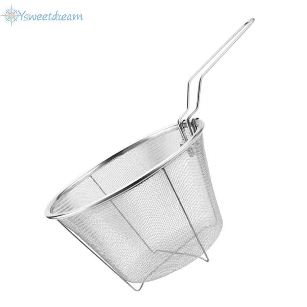 【SWTDRM】Non-Stick Fry Basket Easy Food Release For Frying Ergonomic Drain Basket