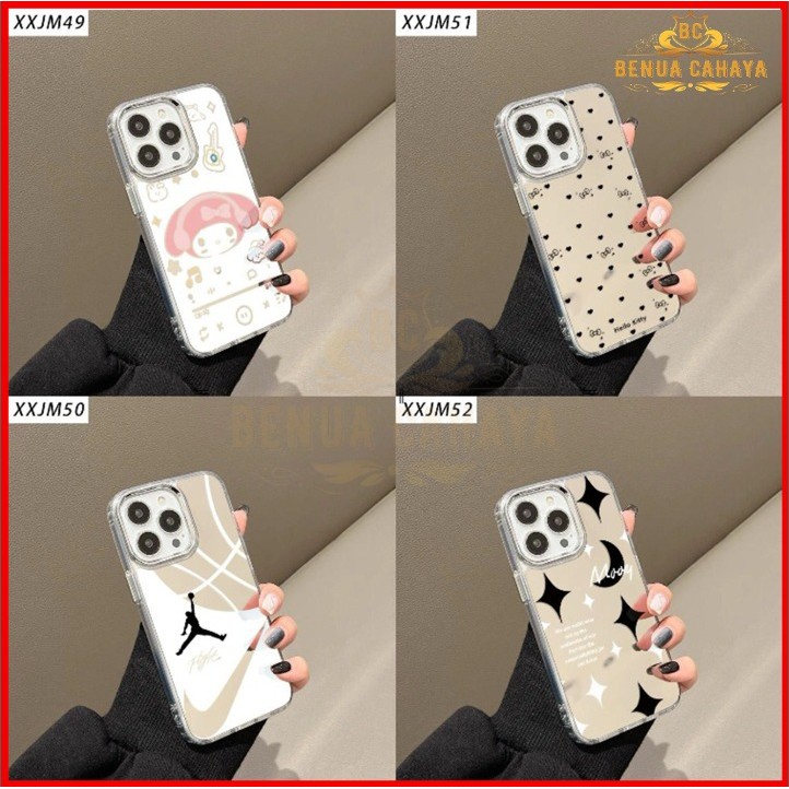 XXJM - CASE MOTIF MY MELODY MIROR MILITARY สําหรับ REALME NOTE 50 NOTE 60 REALME 2 PRO 5/5i/5S 6 6 P