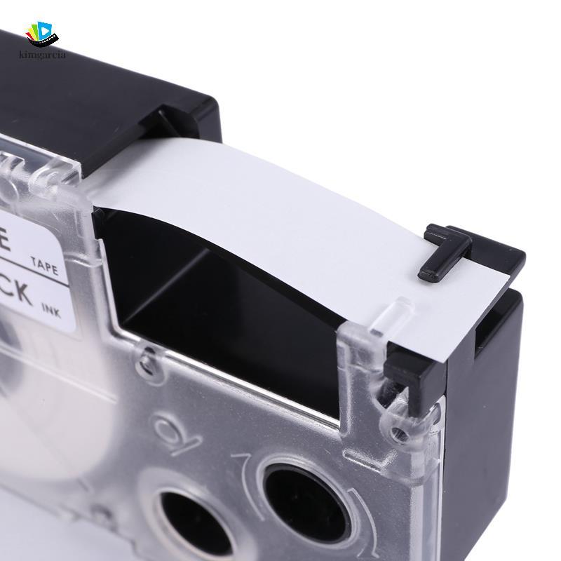 kimgarcia 8 Pack 12mm Black On White Label Tape Label Maker ใช้งานร่วมกับ KL1500 KL2000 KL7000 KL720