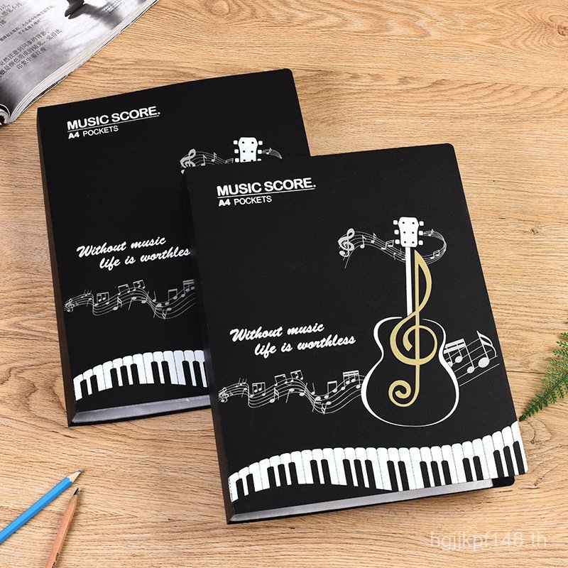 Score Book Score โฟลเดอร์แฟ้มหนังสือโฟลเดอร์ A4 โฟลเดอร์ Non-สะท้อนแสงเพลง Score 8 Score โฟลเดอร์เปี
