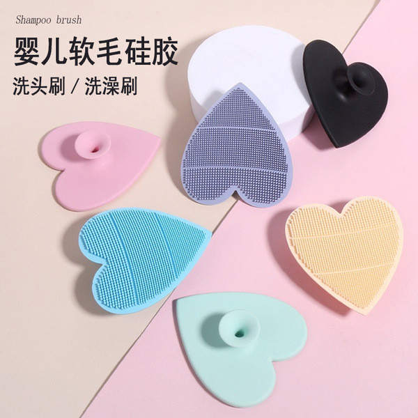 แปรงสระผม แปรงสระผม konvy หวีสระผม ผลิตภัณฑ์สําหรับเด็กทําความสะอาดแชมพูนวดแปรงอาบน้ําเด็กเครื่องมือ