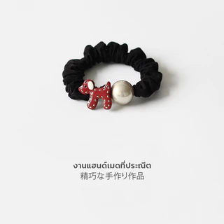 Shimanto ยางรัดผม ตกแต่งน้องหมา สไตล์เกาหลี เครื่องประดับผม สำหรับผู้หญิง