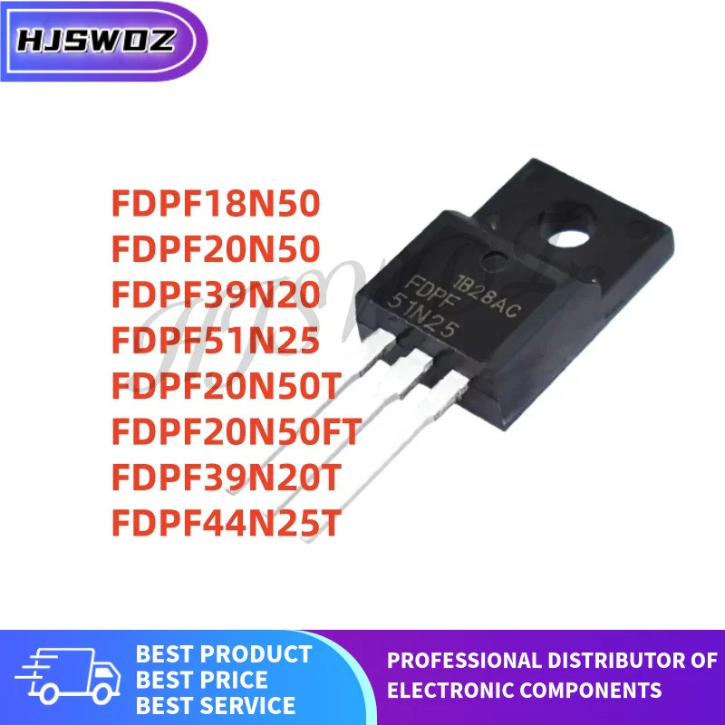 5PCs FDPF20N50FT FDPF20N50 FDPF39N20 FDPF51N25 FDPF39N20T FDPF20N50T FDPF44N25T FDPF18N50 TO-220F Fi
