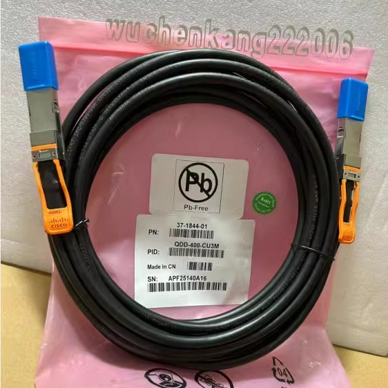 ยี่ห้อใหม่ CIS CO CIS CO QDD-400-CU3M 400G 3M QSFP-DD-3M-DAC สายเชื่อมต่อสาย