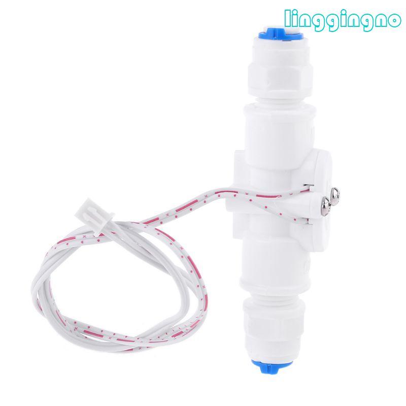 RR Water Flow Switch Interface ขนาด 1 4 นิ้ว NPT PE Tube Liquid Flow Sensor Switch