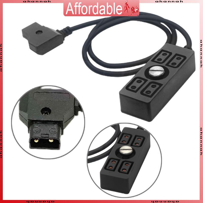 AH D-tap Splitter Cable D-tap Male to 4 Port Female D-Tap Hub Adapter Accessory