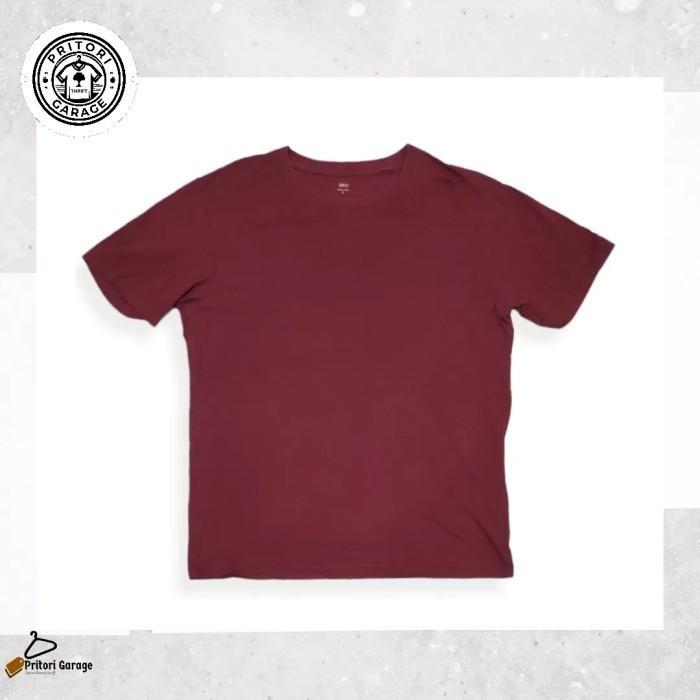 Lativ Red Blood Color L "Vintage" เสื้อยืดโอเวอร์ไซส์ธรรมดา