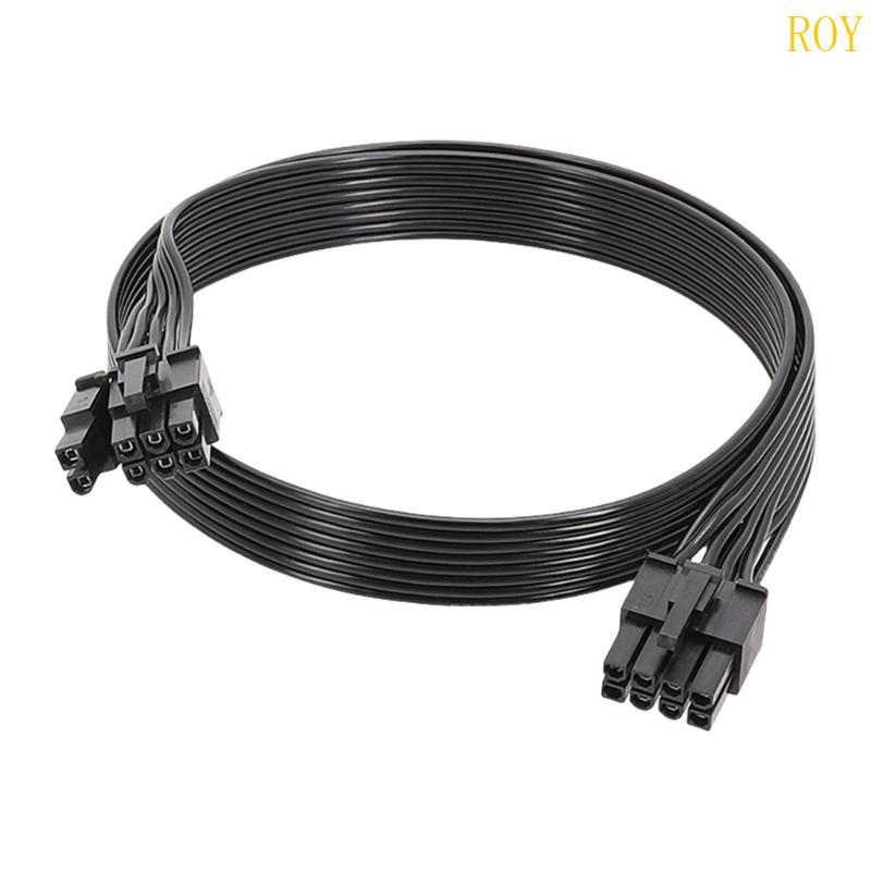 ROY 18AWG 8Pin ถึง 6+2 Pin Male Cable GPU Power Cable for Consistent Power Delivery