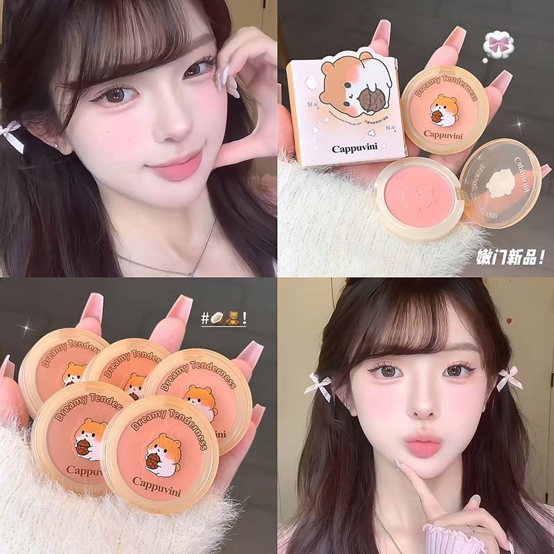 CAPPUVINI Blush Natural Matte Blush Makeup Student Party Makeup