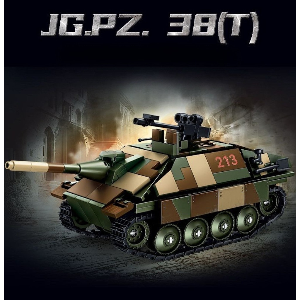 476PCS MOC JP.PZ 38T ถังพิฆาตรูปของเล่นอาคารบล็อกอิฐของขวัญเด็ก DIY ชุดใหม่