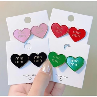 💕MKL 💕ตะขอปรับเอวกางเกง รูปหัวใจ แบบหมุดไม่ต้องเย็บ สีสันสดใส #Y48