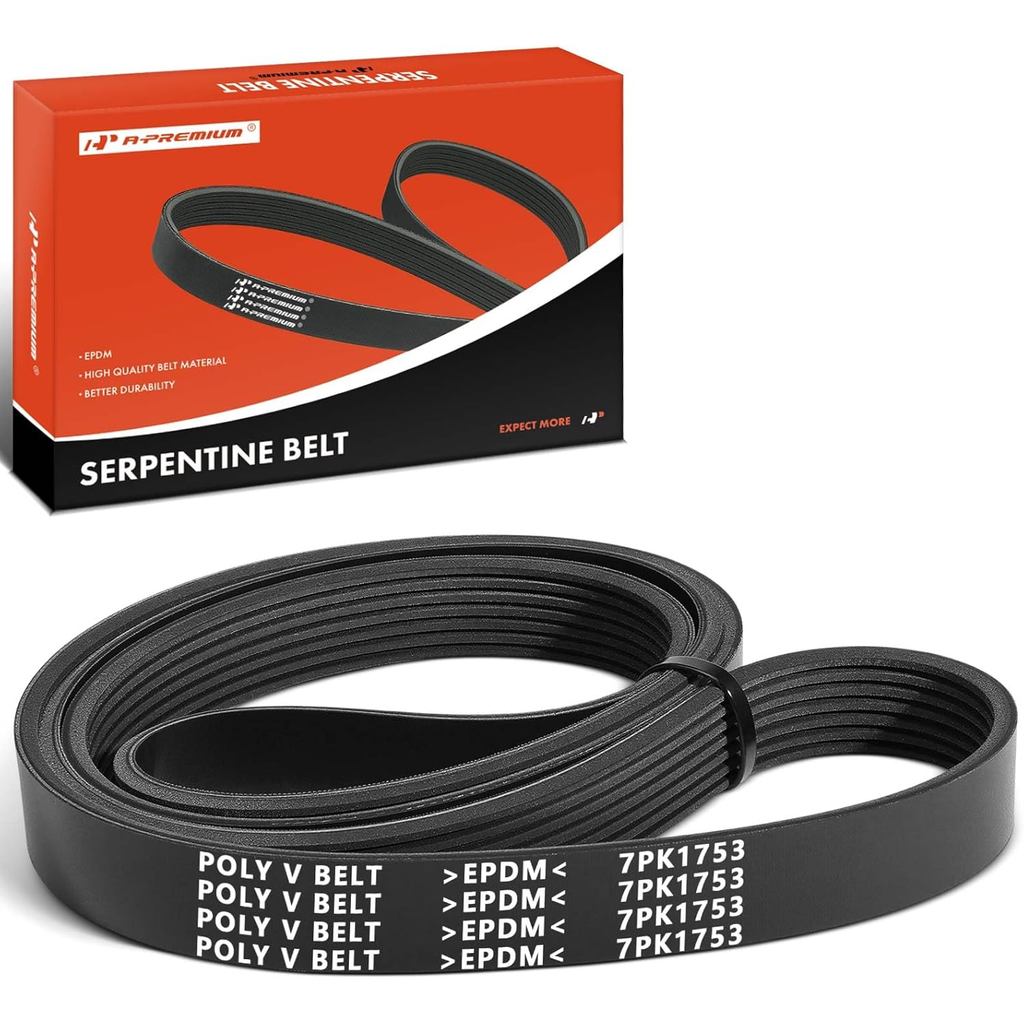 A-Premium Engine Serpentine Drive Belt ใช้งานร่วมกับ Honda & Acura Cars - CR-V CRV 2007-2009, TSX 20