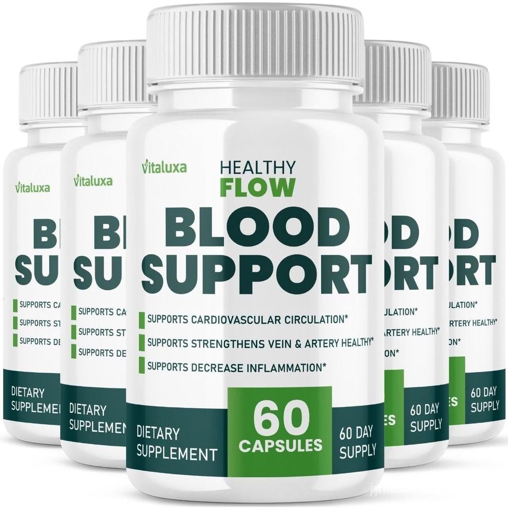 (5 แพ็ค) Healthy Flow Blood Support - HealthyFlow อาหารเสริมแคปซูลสําหรับ Neuropathy Balance Control