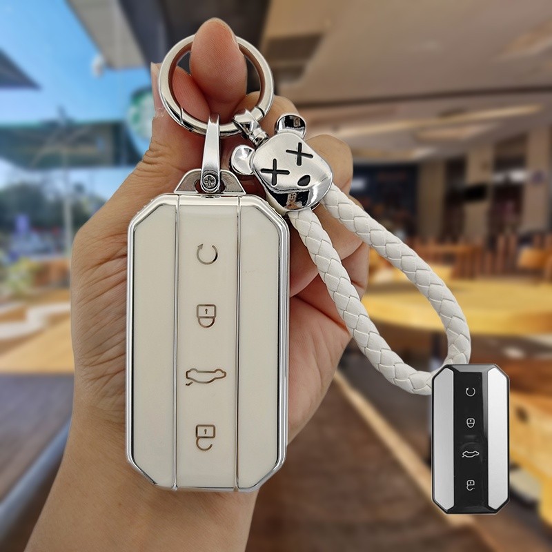 ปลอกกุญแจรถสําหรับ CHERY jaecoo5 JAECOO 5 EV TPU ปลอกกุญแจรถยนต์ เคสกุญแจ
